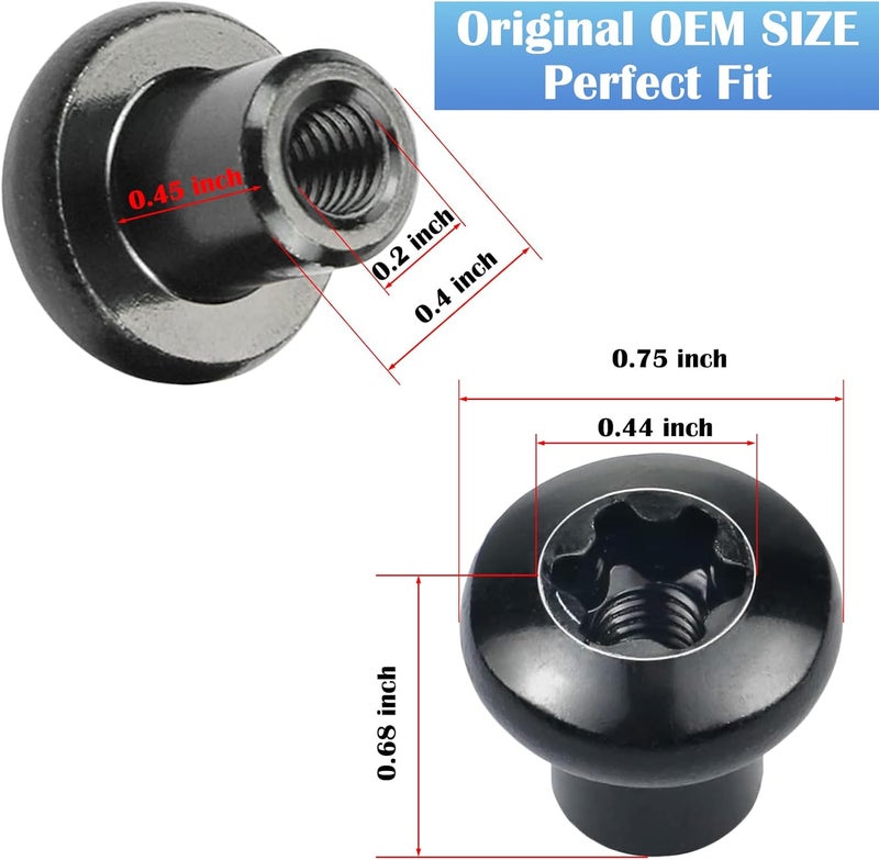 MOEBULB Door Hinge Nuts Compatible with 2007-2018 Jeep Wrangler JK JKU - 8pcs - Image 5